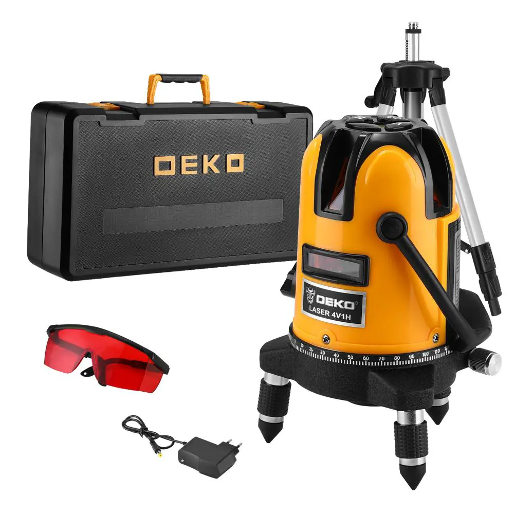 Уровень лазерный Deko LL57 PRO SET 2 PREMIUM 065-0104-1, штатив, 30 м