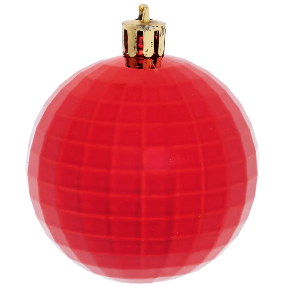 85156493 Елочный шар «Диско-шар» ø6 см пластик красный STLM-0953208 Santreyd 