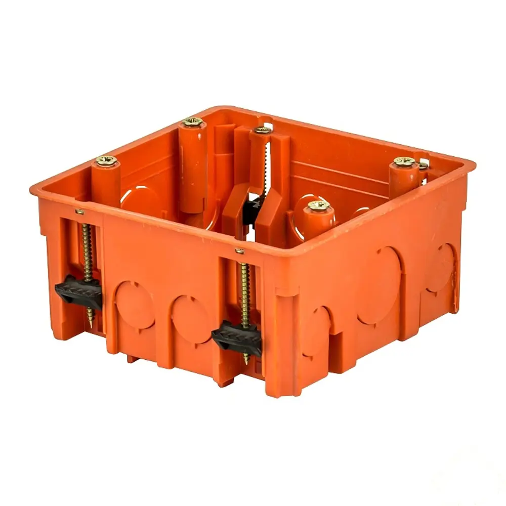 Коробка распределительная Plast Electro Anam 100х100х50 мм цвет оранжевый 13370983 STLM-2060865 