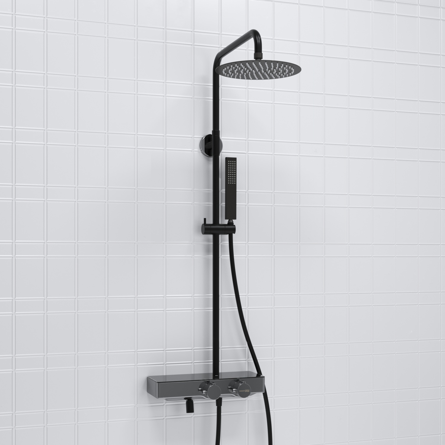 A114.258.218.CB Thermo Душевой комплект с термостатическим смесителем WasserKRAFT 