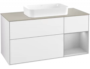 Villeroy&Boch Тумба под раковину Прямоугольная версия F713GJGF Finion Glossy White Lacquer