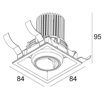 Квадратный светодиодный светильник Deltalight Entero ARCH-00136464 - Вид №3