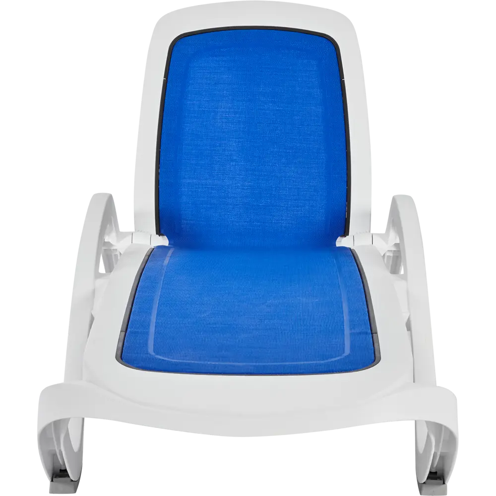 Шезлонг Элластик-пласт Capri 73x41x195 см пластик/ткань белый 88243236 STLM-2110549 Santreyd - Вид №2