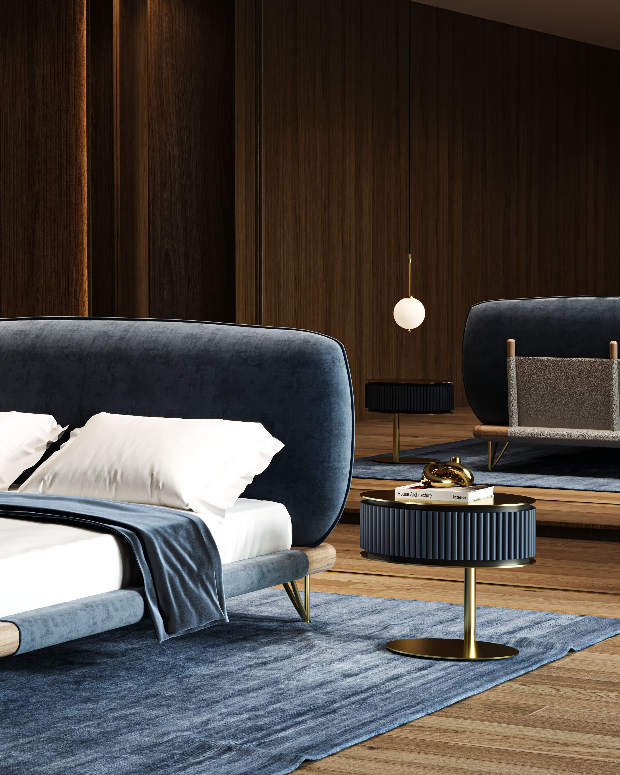 Двуспальная кровать с мягкой тканью CASA +39 ENCORE Italia ARCH-00123334 - Вид №4