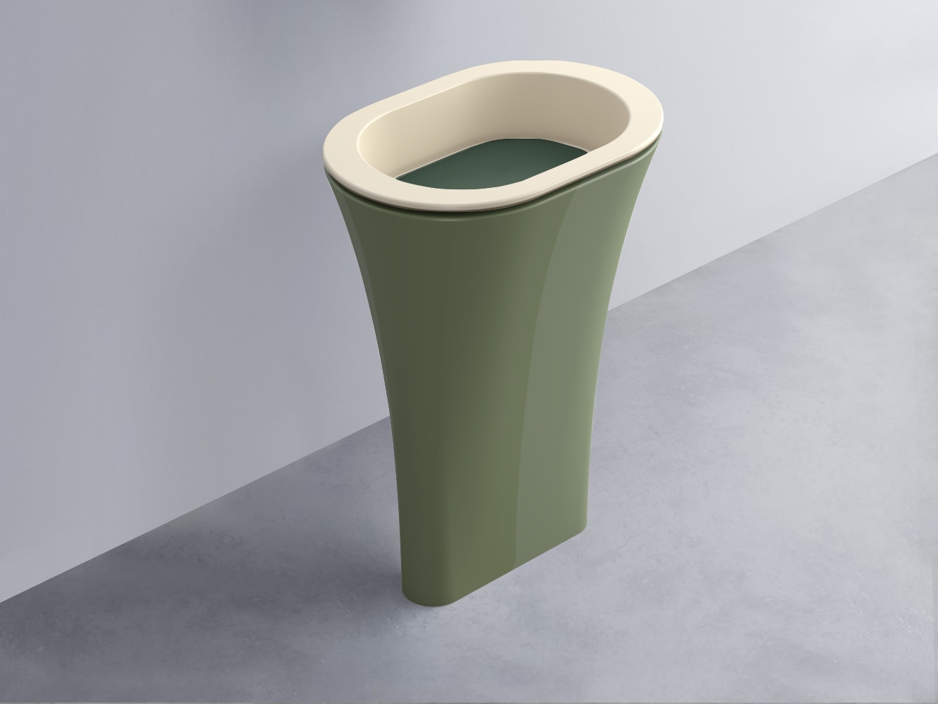 AMLA65-LN+AMPILO-MU+AMCOLO-AG Раковина Amedeo Ovale отдельностоящая cielo Enjoy + Amedeo Ceramica Cielo