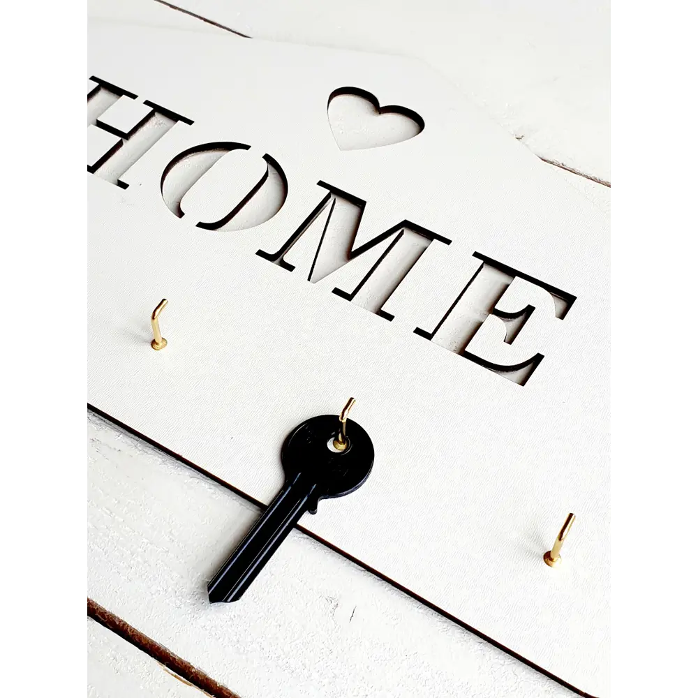 Ключница Home 17x30x3 мм МДФ цвет белый Santreyd STLM-2008377 - Вид №1