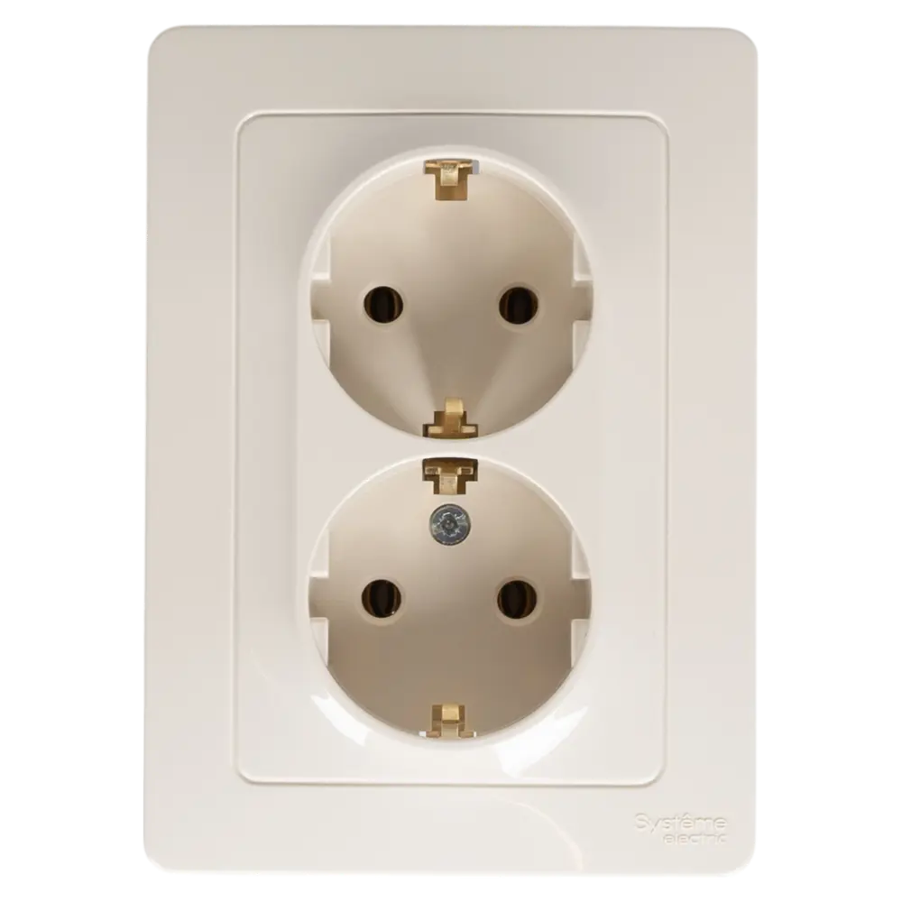 Розетка встраиваемая Systeme Electric Blanca с заземлением 16 А IP44 цвет бежевый STLM-2173454