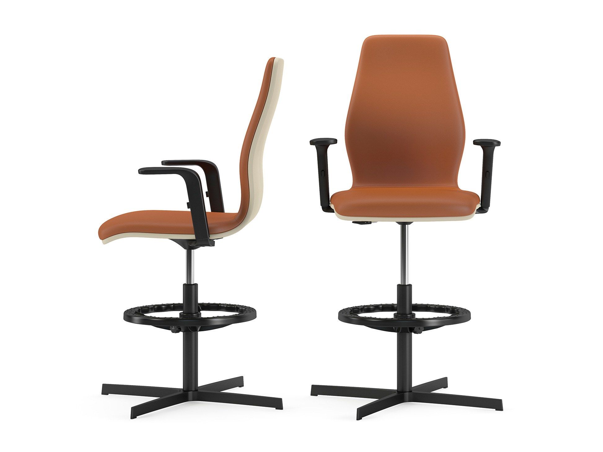 4-спицевый поворотный офисный стул со спинкой SITLOSOPHY® ARCH-00139186 - Вид №2