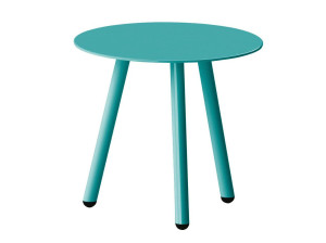 Стальной круглый садовый стол