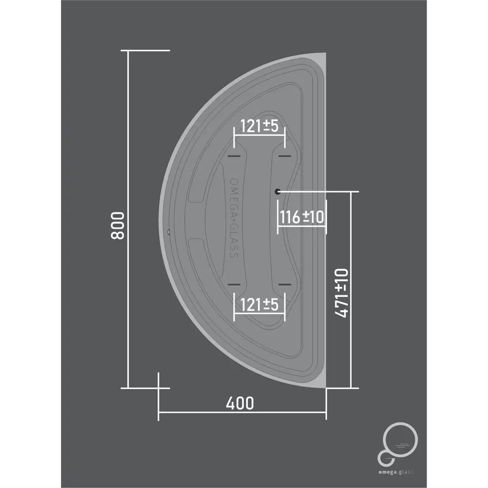 Зеркало Santreyd Ориент с LED-подсветкой и сенсорным управлением 40x80 см 86659786 STLM-0070624 - Вид №7