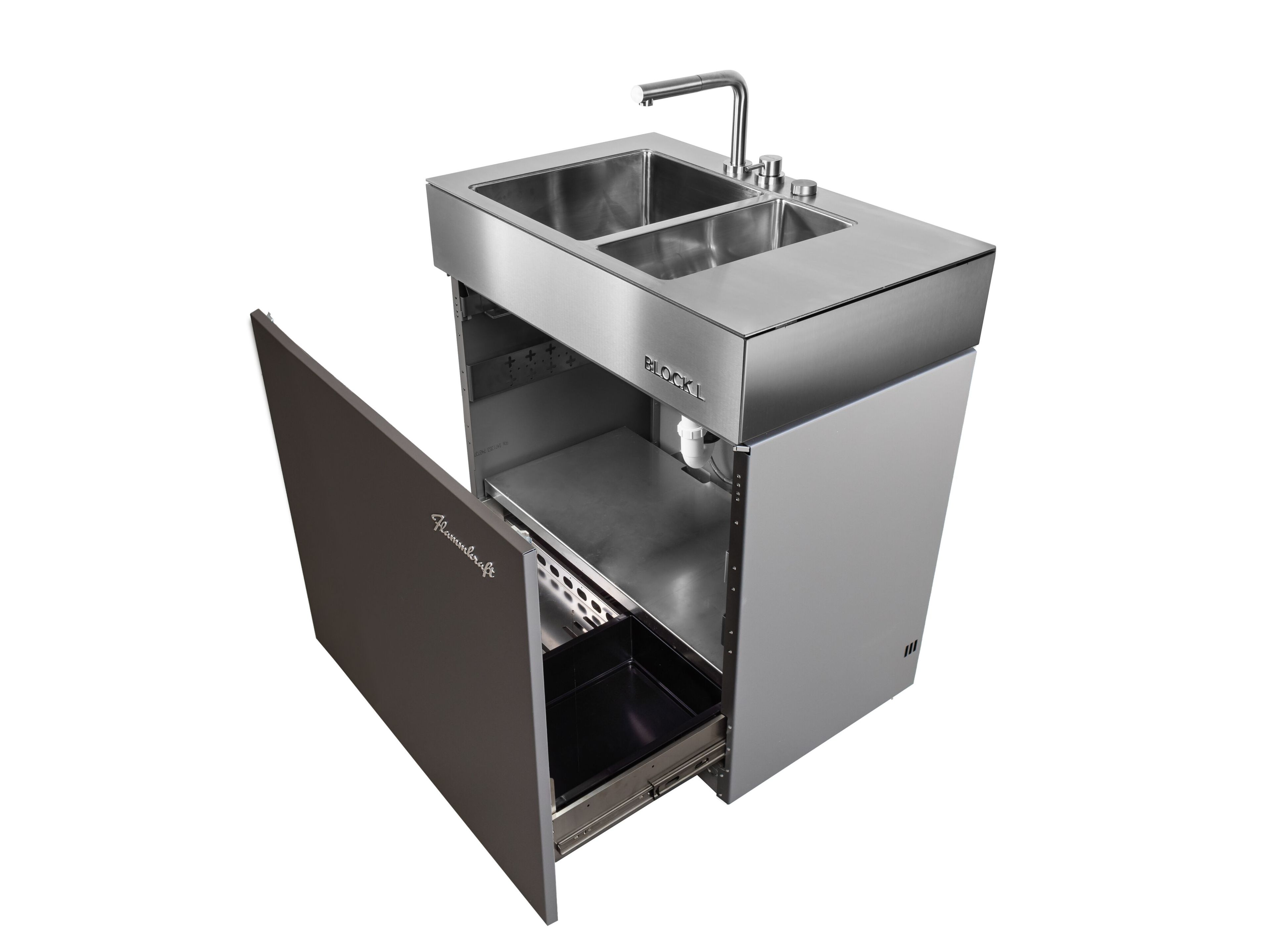 Наружная кухня из нержавеющей стали Flammkraft BLOCK L ARCH-00055477 - Вид №3