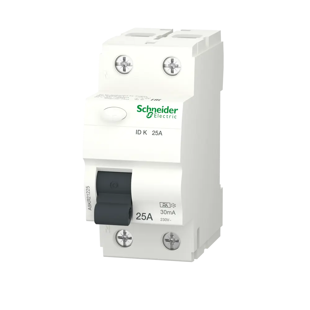 УЗО Schneider Electric Acti9 1P N 25 A 30 мА 10 кА AC A9KR21225 STLM-2002095
