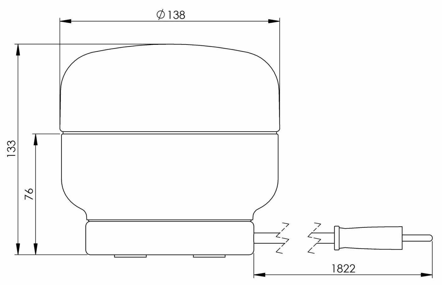 Настольная лампа из фарфора и опалового стекла Ifö Electric Ohm ARCH-00006638 - Вид №1