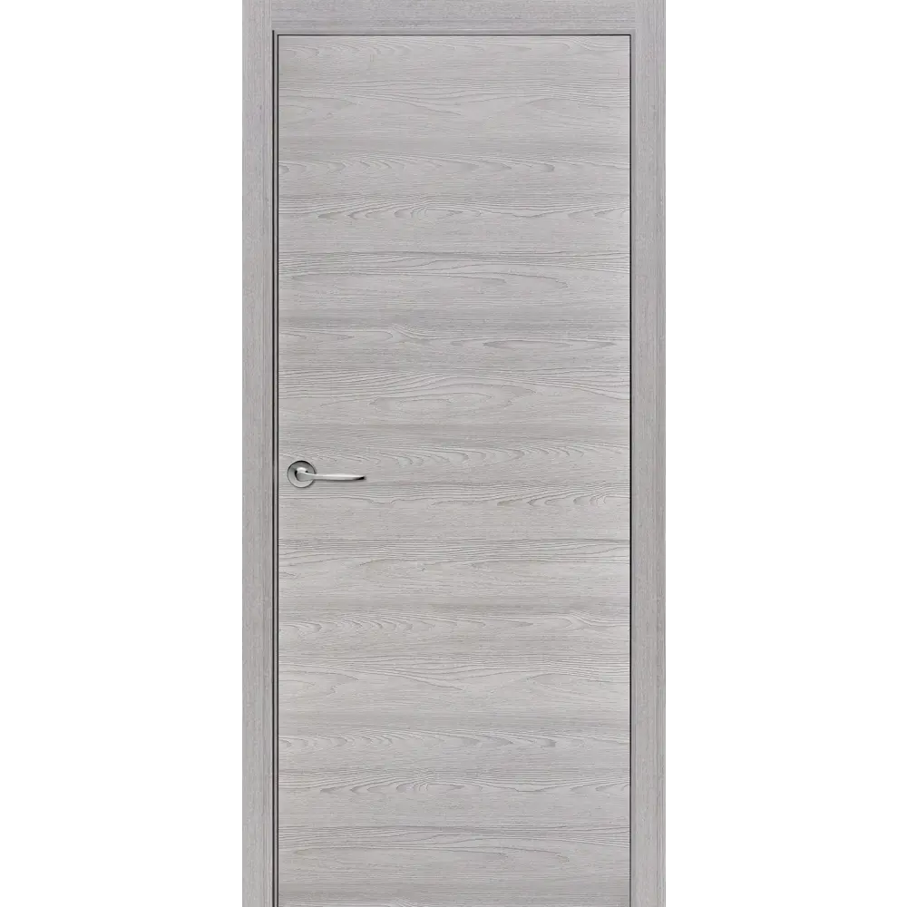 Комплект двери глухая 90x200 см Hardflex цвет ясень серый с добором 100 мм ПРИНЦИП STLM-2106009