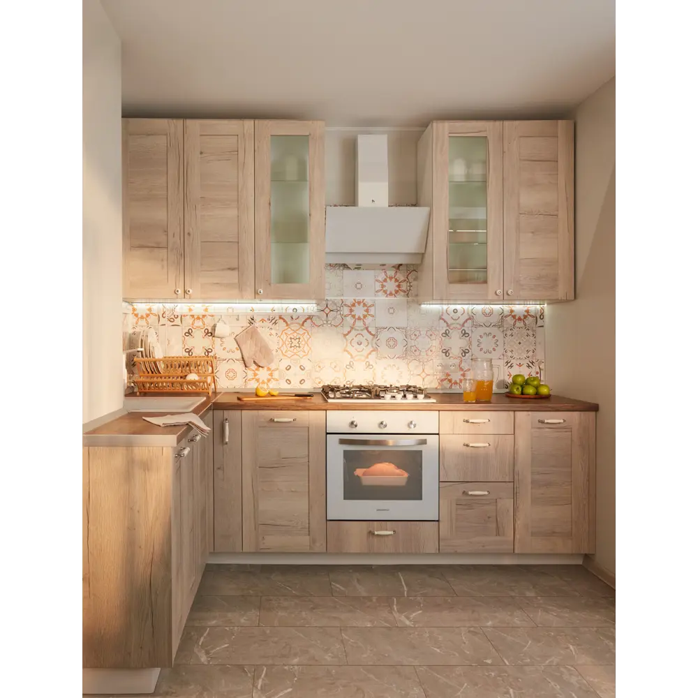 Фасад кухонного шкафа Касли 33.1x102.1 см KONSENSA ЛДСП цвет светлое дерево STLM-2026404 - Вид №8