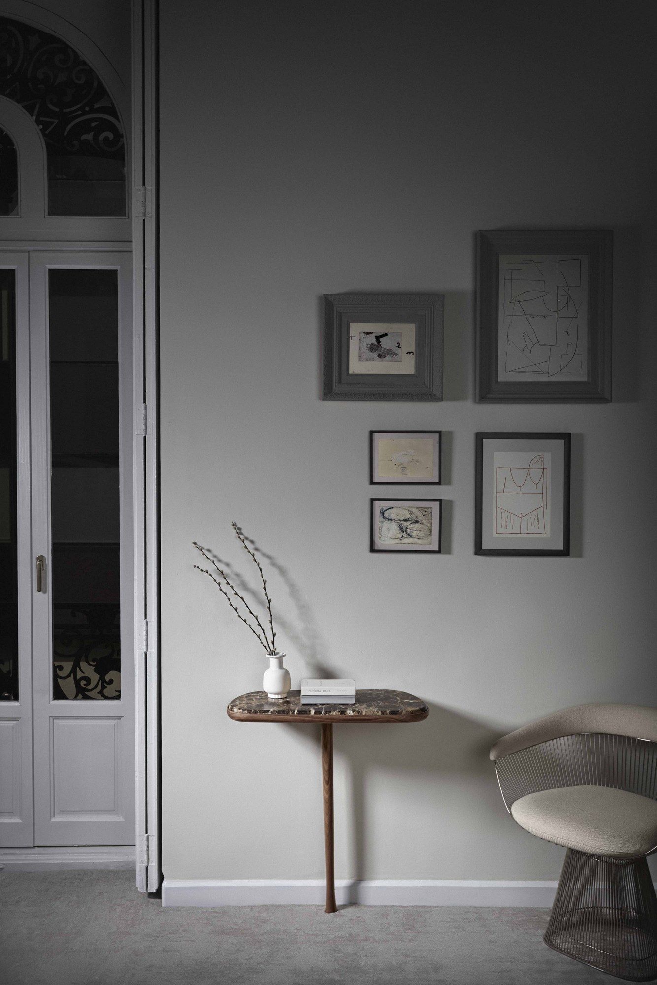 Прямоугольный мраморный консольный стол Dark Emperador NOMON моменты ARCH-00054238 - Вид №1