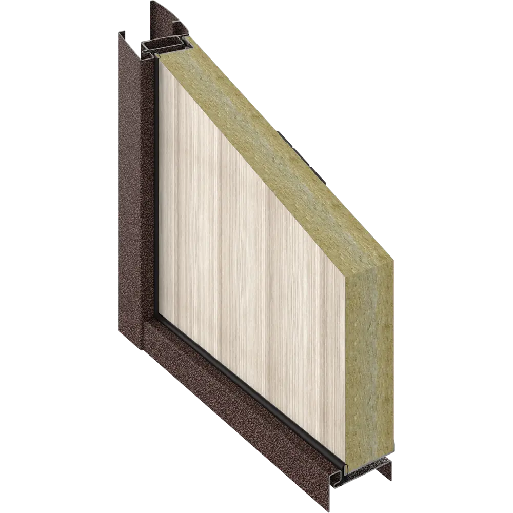 Дверь входная металлическая Ламистайл 980 мм правая цвет капучино DOORHAN STLM-2116586 - Вид №5