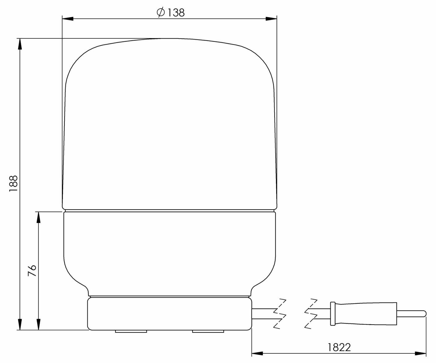 Фарфоровая и стеклянная настольная лампа Ifö Electric Ohm ARCH-00127047 - Вид №4