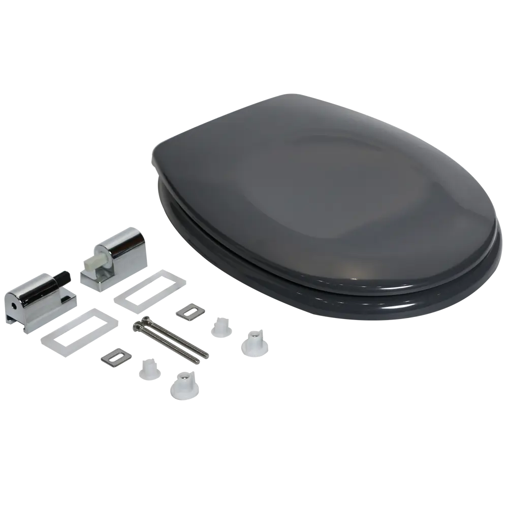 Сиденье для унитаза Sensea Sparta с микролифтом цвет тёмно-серый STLM-2119283 - Вид №6