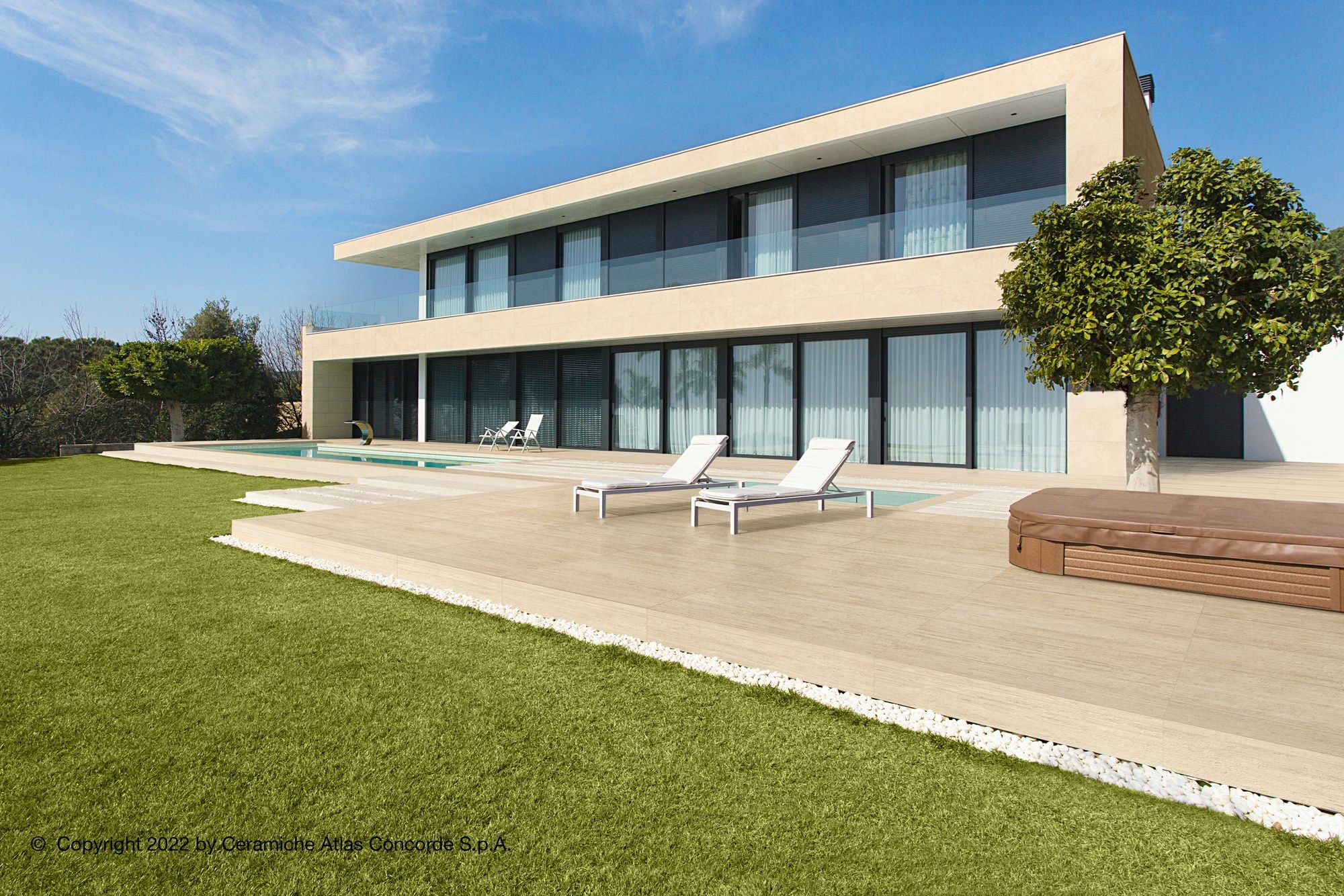 Напольная плитка из керамогранита с мраморным эффектом Atlas Concorde Marvel Travertine ARCH-00143855 - Вид №3