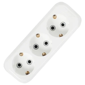 Колодка с заземлением Lux 3 розетки 16А