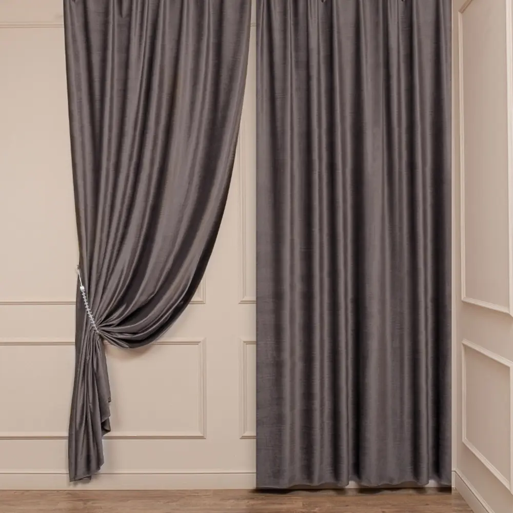 Ткань 1 п/м бархат Boschetto 300 см 340 г/м² цвет брауни TEX REPUBLIC STLM-2123388