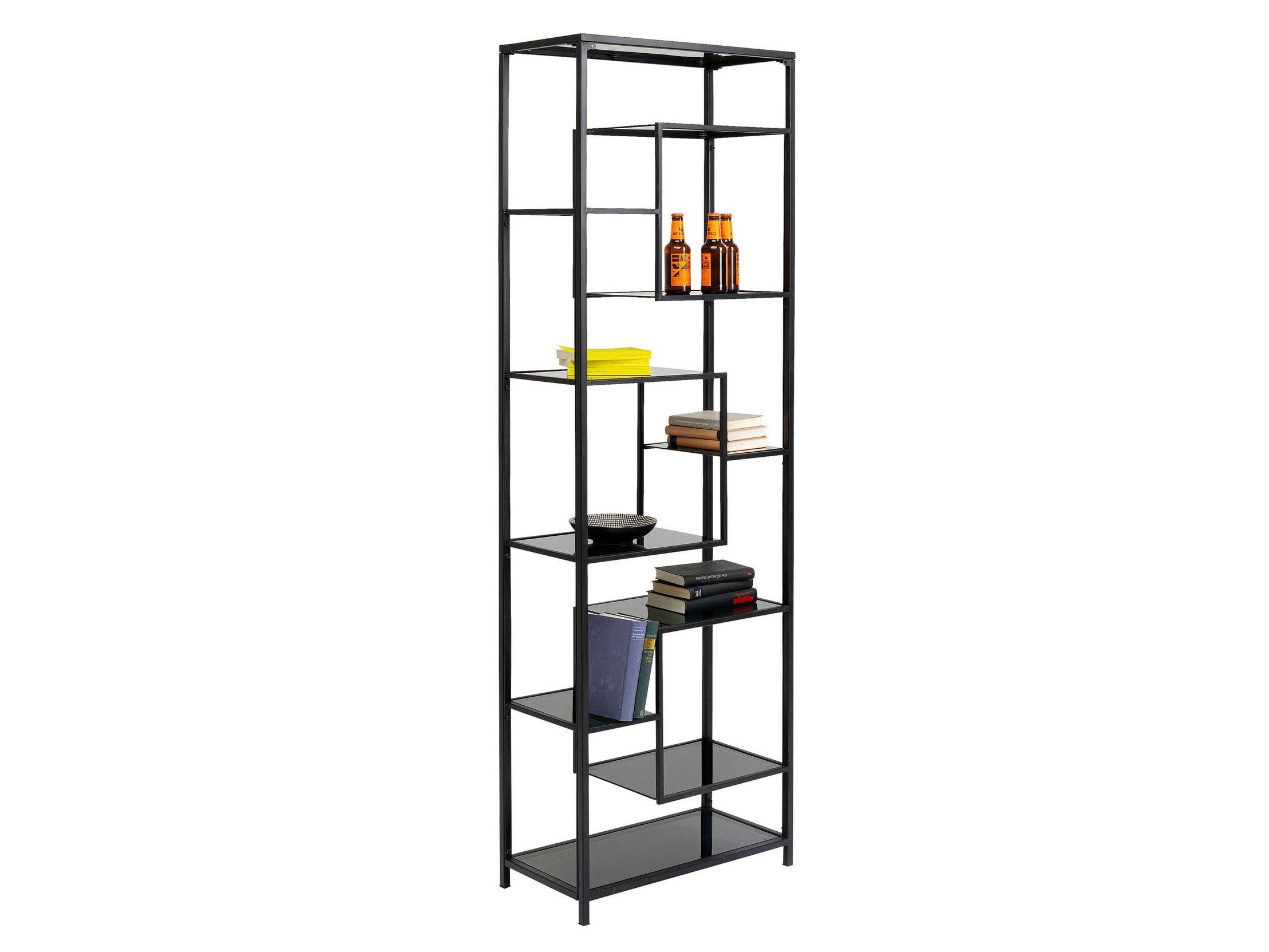 Книжный шкаф из стали и стекла KARE Design LOFT BLACK ARCH-00003307