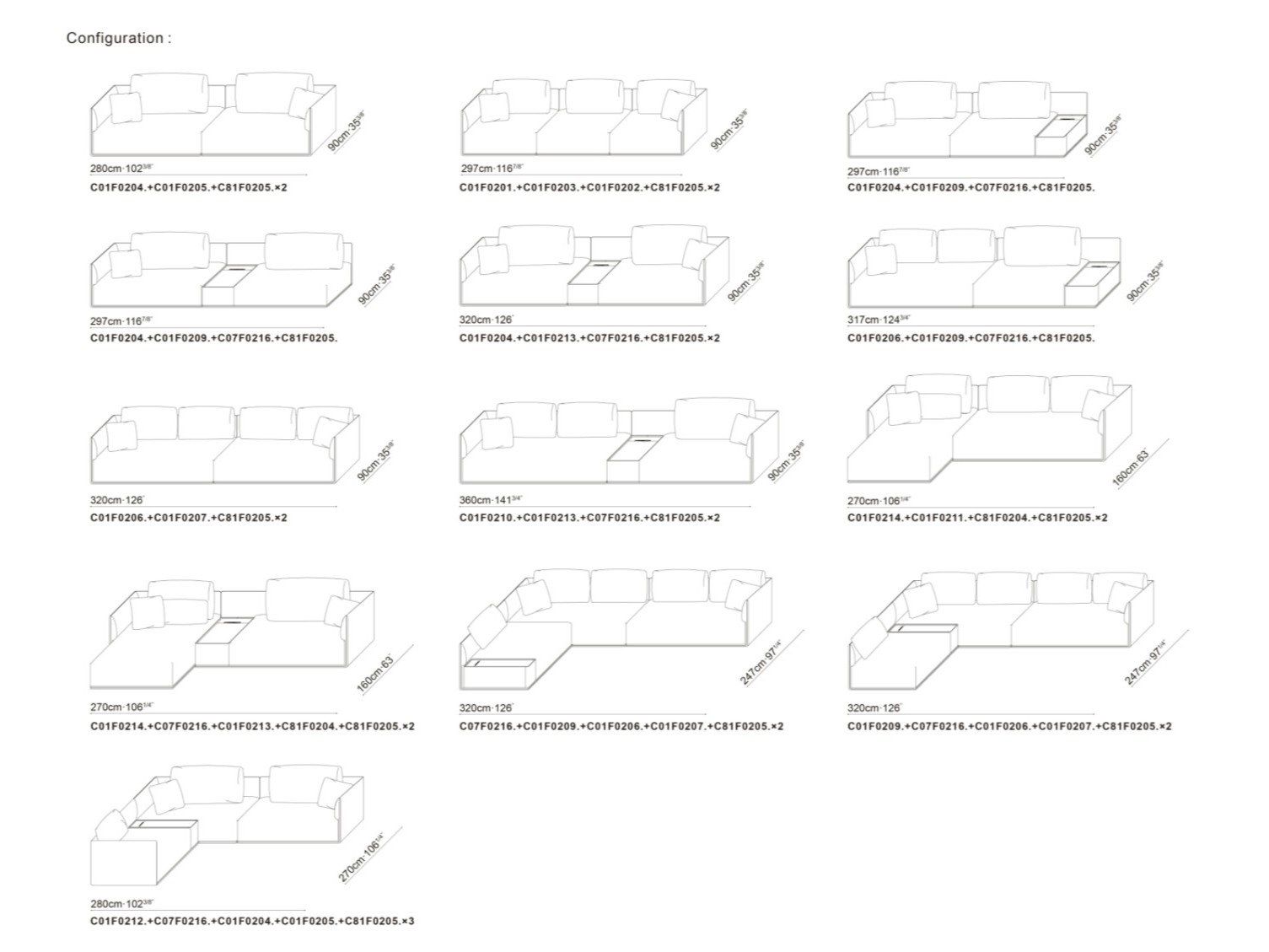 Модульный тканевый диван CAMERICH ELAN ARCH-00031001 - Вид №7