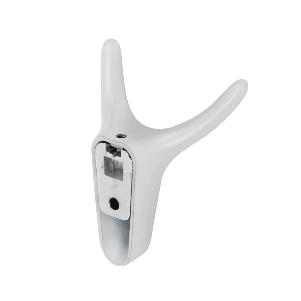 Мебельный крючок N00-N00-MW 10 см ЦАМ белый EDSON STLM-2120440 - Вид №3