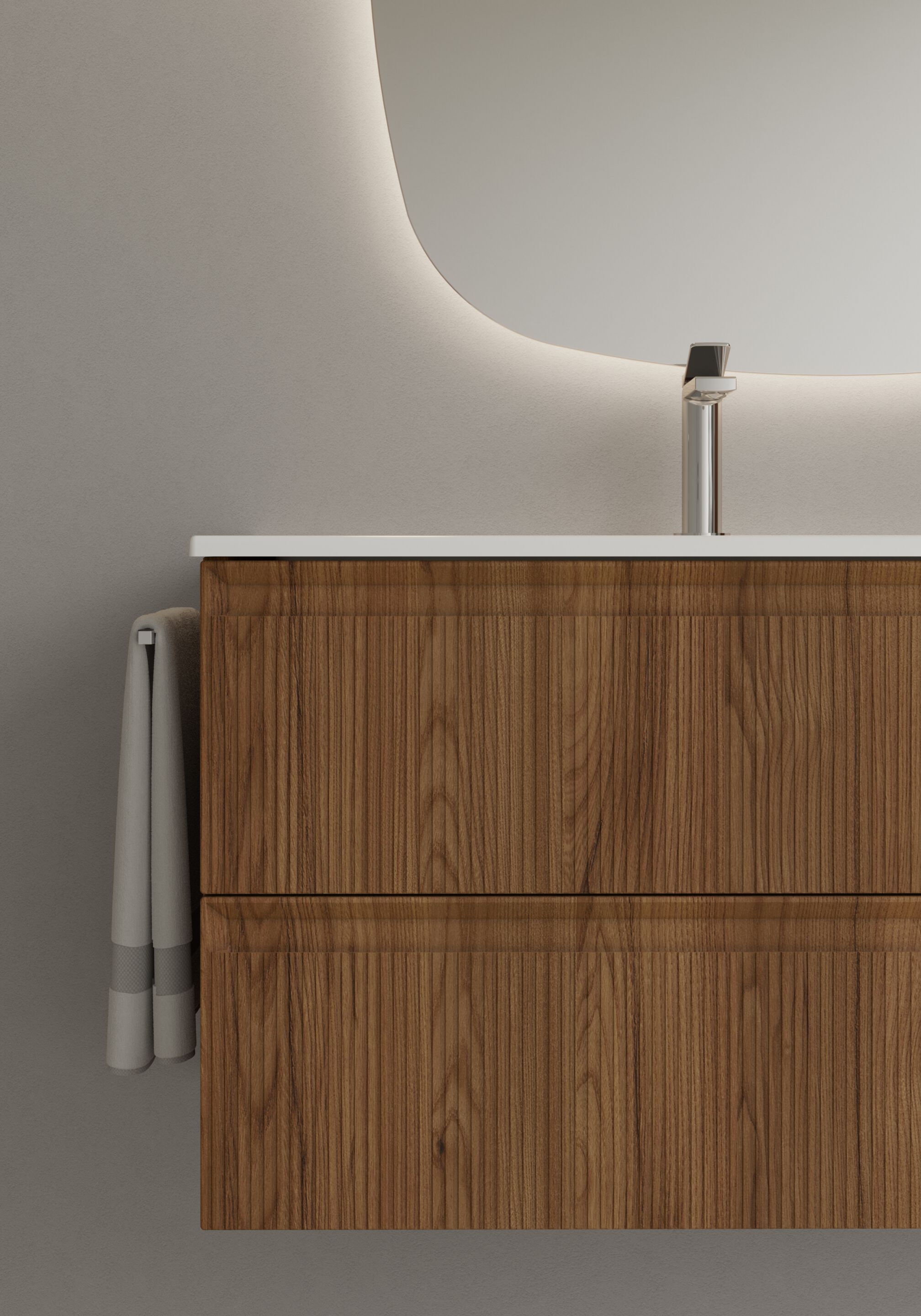 Подвесной туалетный столик с зеркалом Ideagroup Play ARCH-00123533 - Вид №2