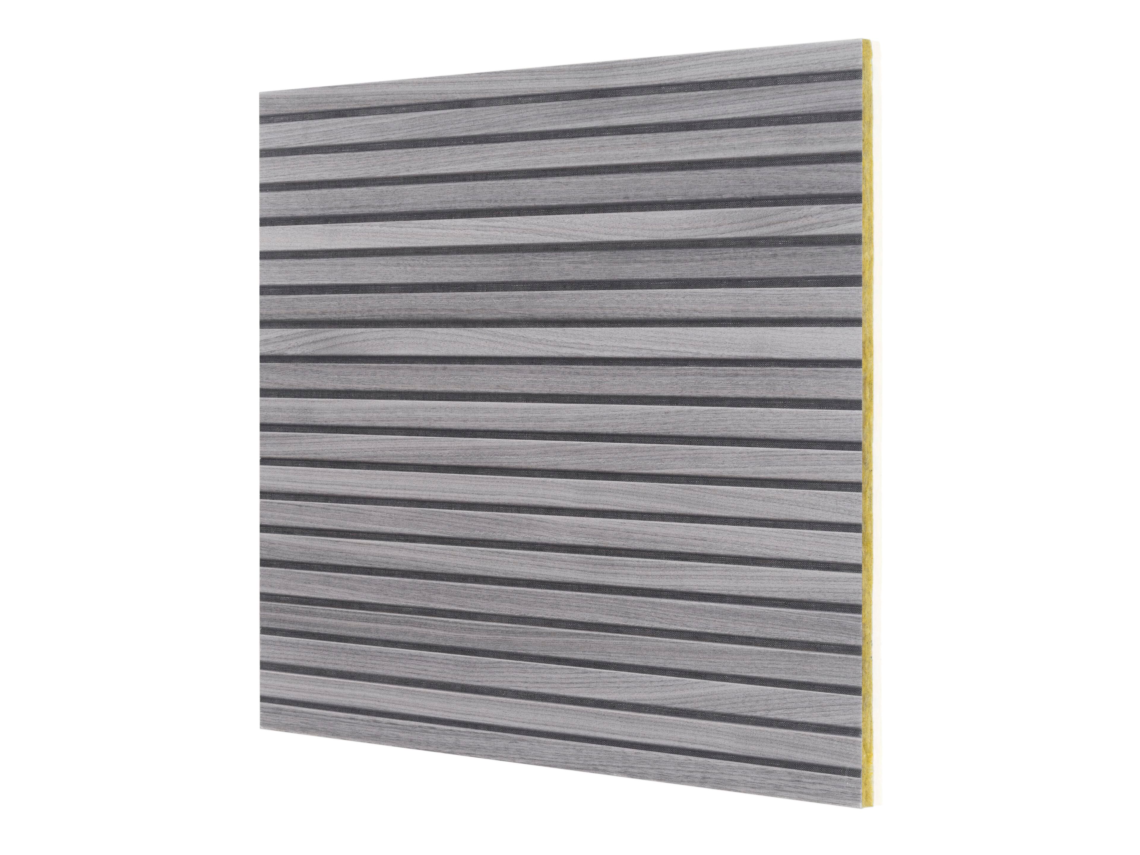 Звукопоглощающие панели из каменной ваты для подвесного потолка под дерево Sky-Tile® DOGHE GRIGIO CHIARO ARCH-00049494