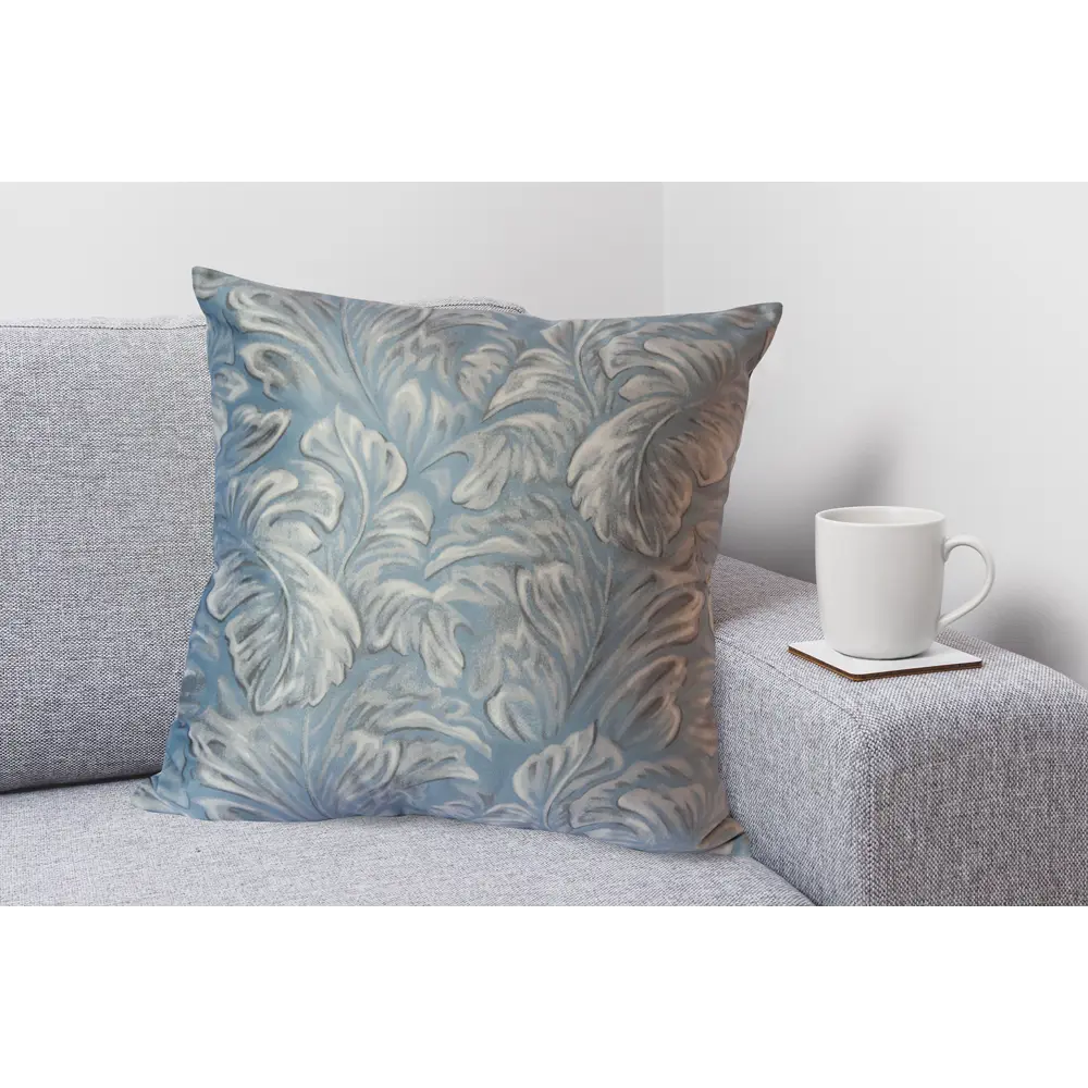 Подушка Seasons Inula бархат 45x45 см цвет голубой 84391951 STLM-2003375  - Вид №3