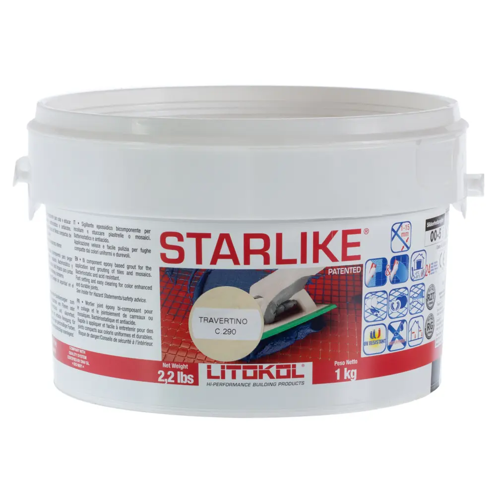 Затирка эпоксидная Litokol Litochrom Starlike C.290 цвет светло-бежевый 1 кг Без серии STLM-2062151 - Вид №1