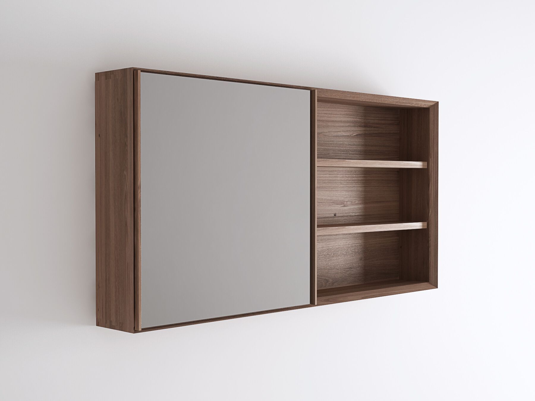 Прямоугольное настенное зеркало с контейнером KARPENTER ARCH-00035078 - Вид №8