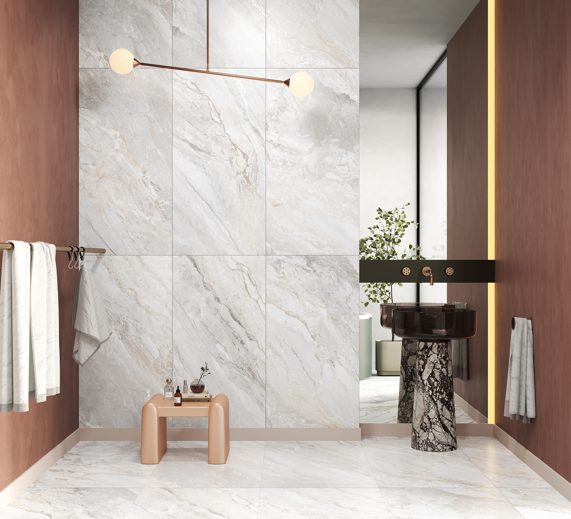 Элегантный керамогранит TRIVOLA BIANCO LAPPATO CL4006-A Arcadia Ceramica