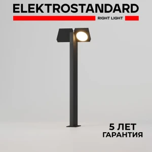 Светильник садово-парковый с поворотными плафонами Elektrostandard Twin 35170/F черный