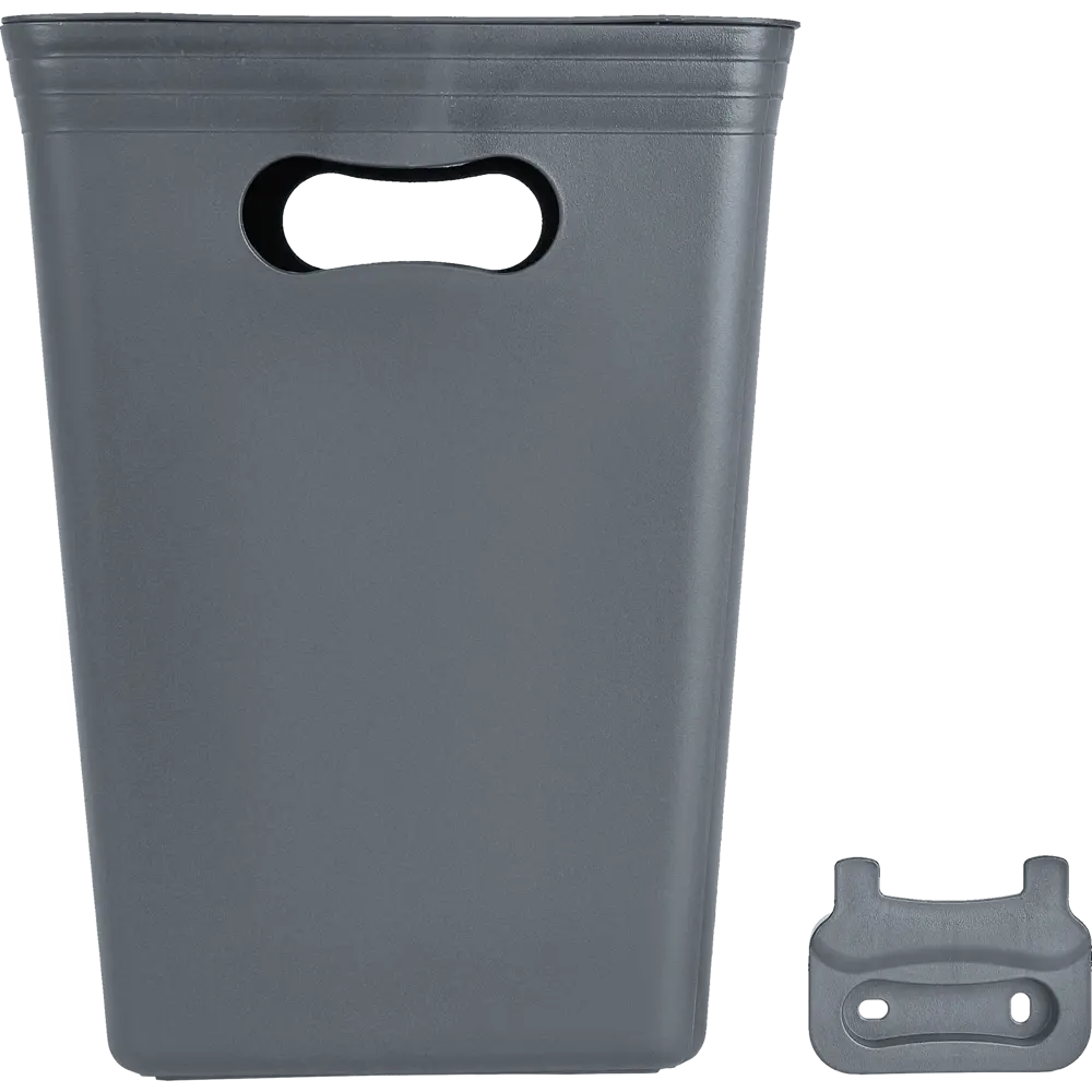 Контейнер для мусора Stockholm 24.5x24.5x33.3 см 15 л пластик цвет серый PLAST TEAM STLM-2050855 - Вид №4