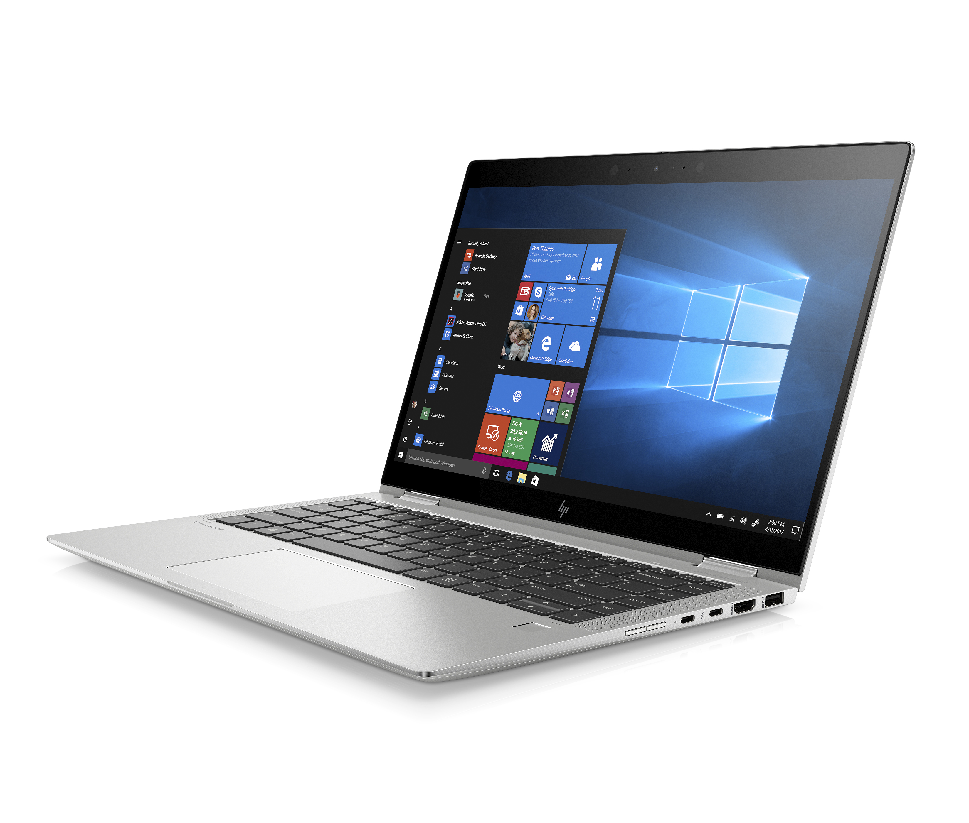 7KN27EA#ACB elitebook x360 1040 g6 14"(3840x2160)/touch/intel core i7 8565u(1.8ghz)/32768mb/512ssdgb/nodvd/int:intel hd graphics 620/lte/3g/67whr/war 3y/1.35kg/metallic grey/w10pro + 400 nit, pen HP Santreyd  - Вид №1
