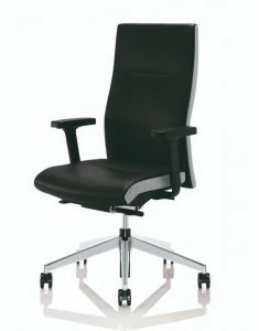 ZÜCO Обтянутый кожей вращающийся офисный стул с подлокотниками Cubo flex Cf 104