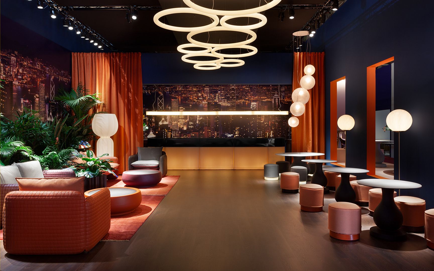 Круглый стол из полиэтилена и столешница HPL с мраморным эффектом SLIDE девятнадцатый век ARCH-00052894 - Вид №7