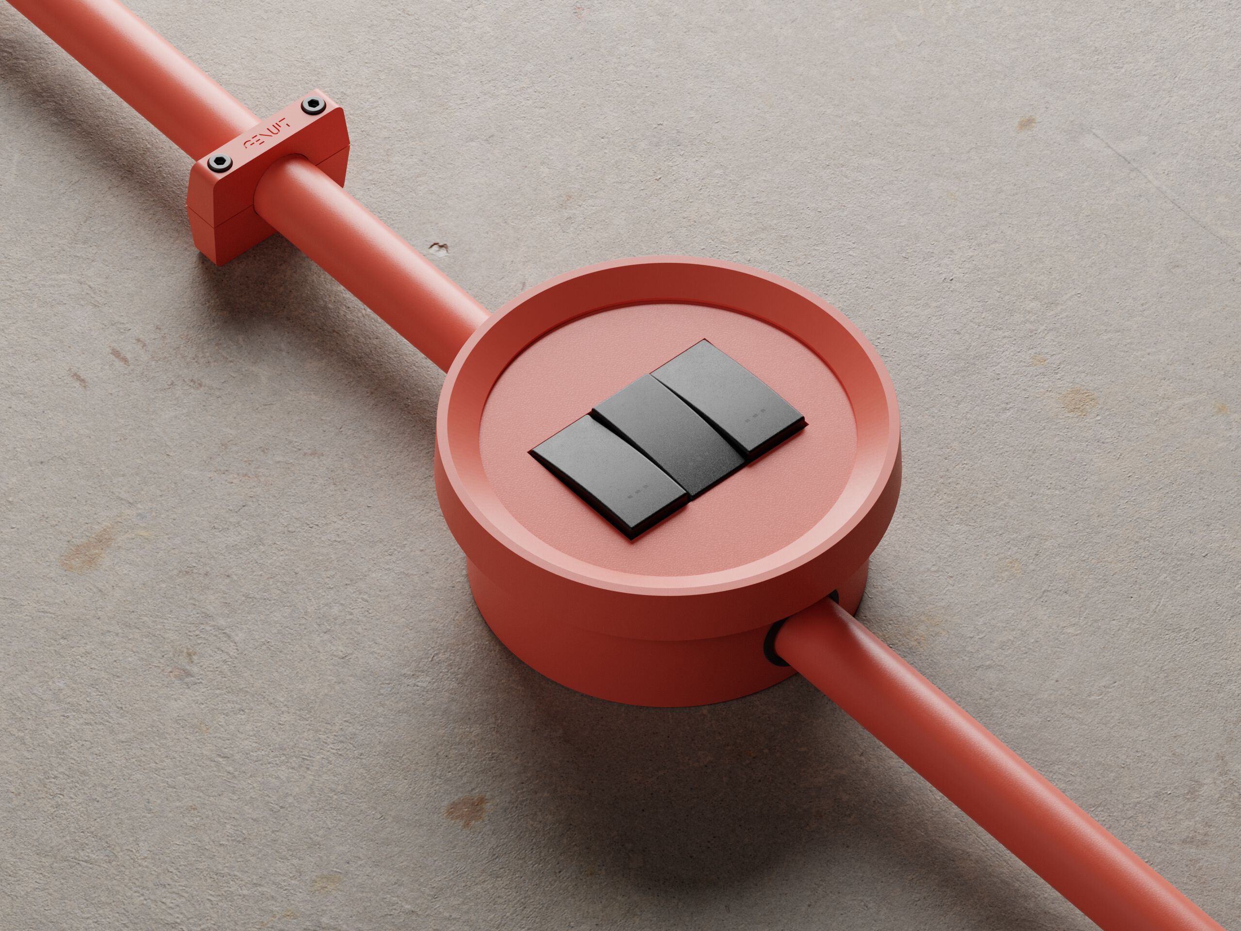 Окрашенная алюминиевая электрическая коробка Genuit цвет ARCH-00132606