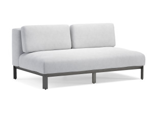 2-местный акриловый тканевый садовый диван