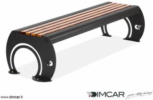 DIMCAR Металлическая скамейка в современном стиле без спинки Elite 1135-bis