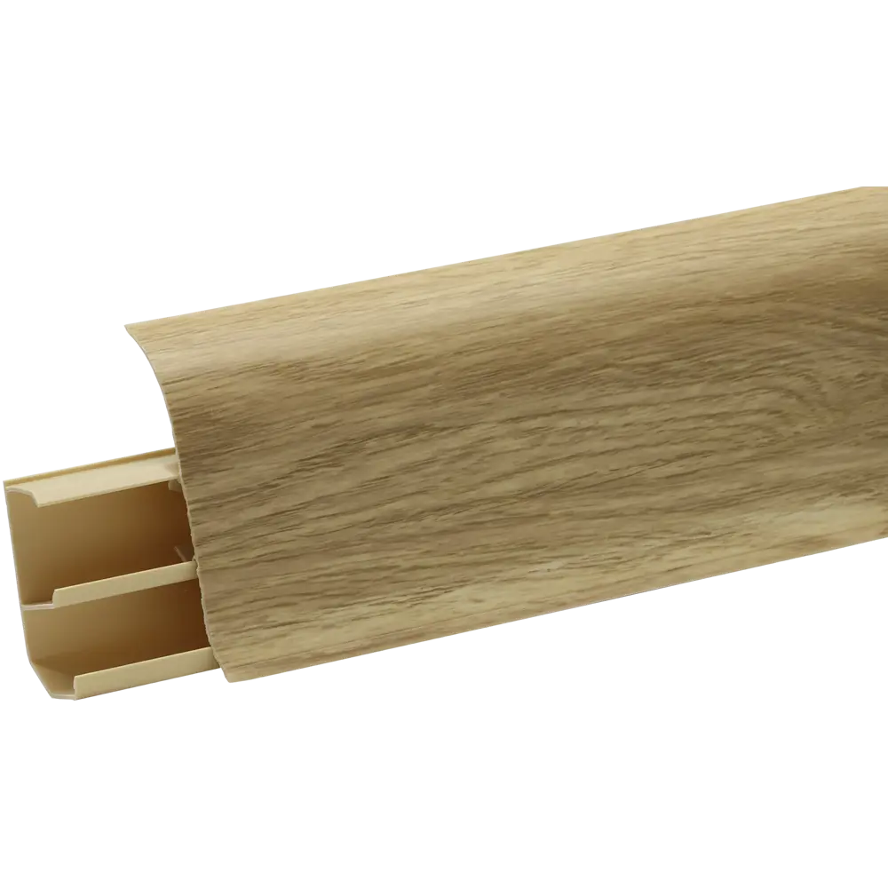 ARTENS Плинтус напольный ПВХ Канадский дуб с кабель-каналом 7 см 83410240 STLM-0041072