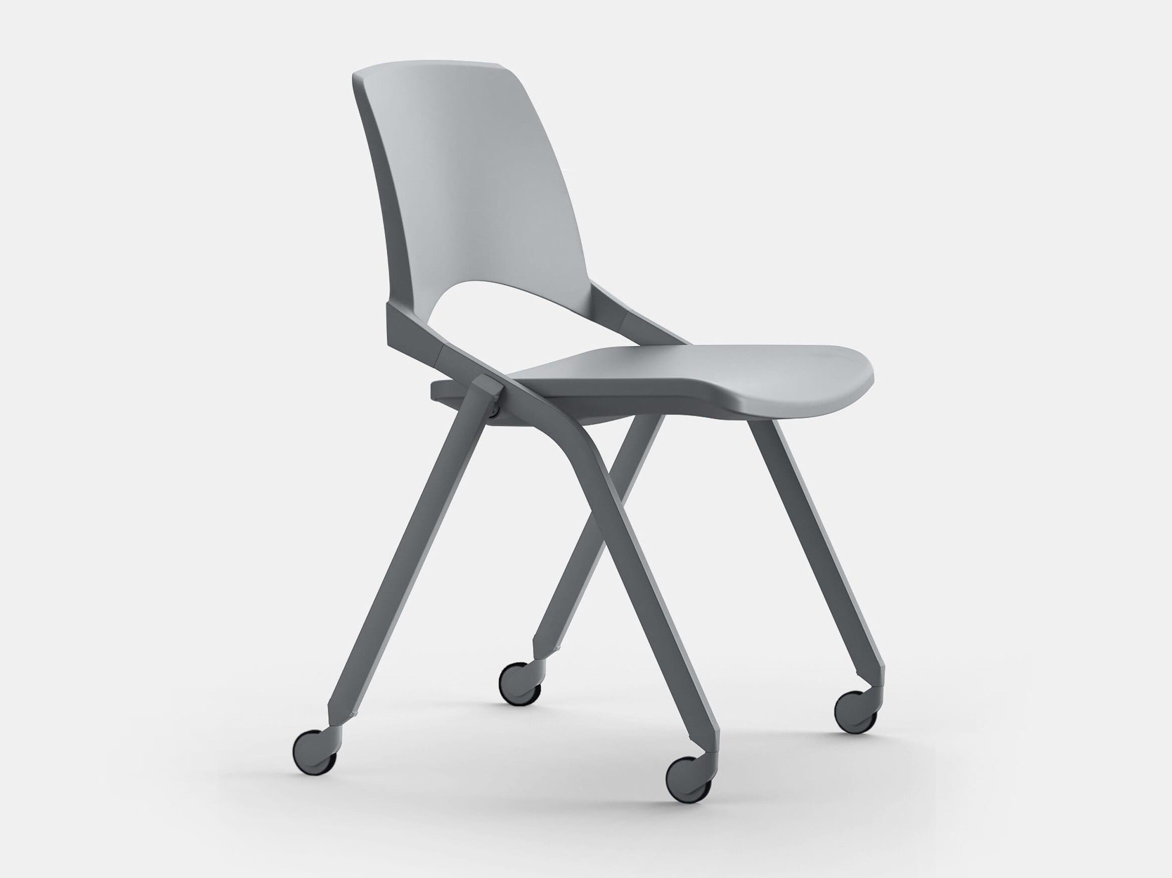 Складной стул для конференций из полипропилена с колесами IBEBI Oplà ARCH-00134149