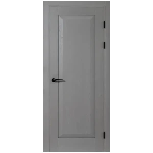 Комплект двери Альпика глухая 80x200 см полипропилен цвет графит вуд с добором 150 мм