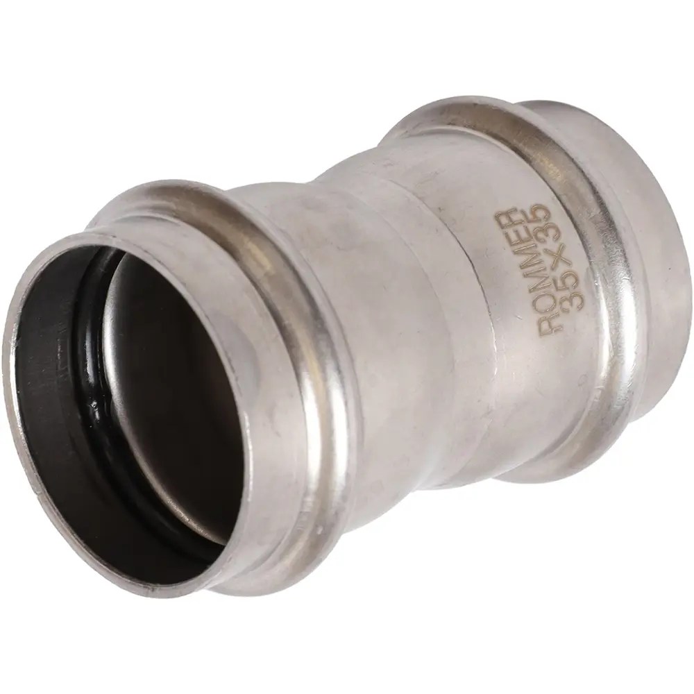 Муфта равнопроходная Rommer 35 мм ВПр нержавеющая сталь 88011309 STLM-2086441 