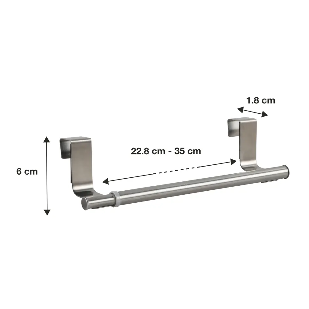 Держатель раздвижной на фасад Delinia 22.5-35x6.1 см сталь цвет серебро STLM-2083756 - Вид №3
