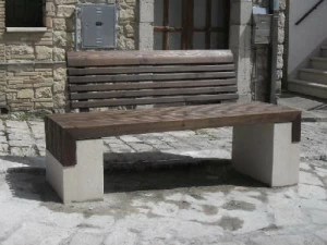 Manufatti Viscio Деревянная скамейка со спинкой  Cc 33