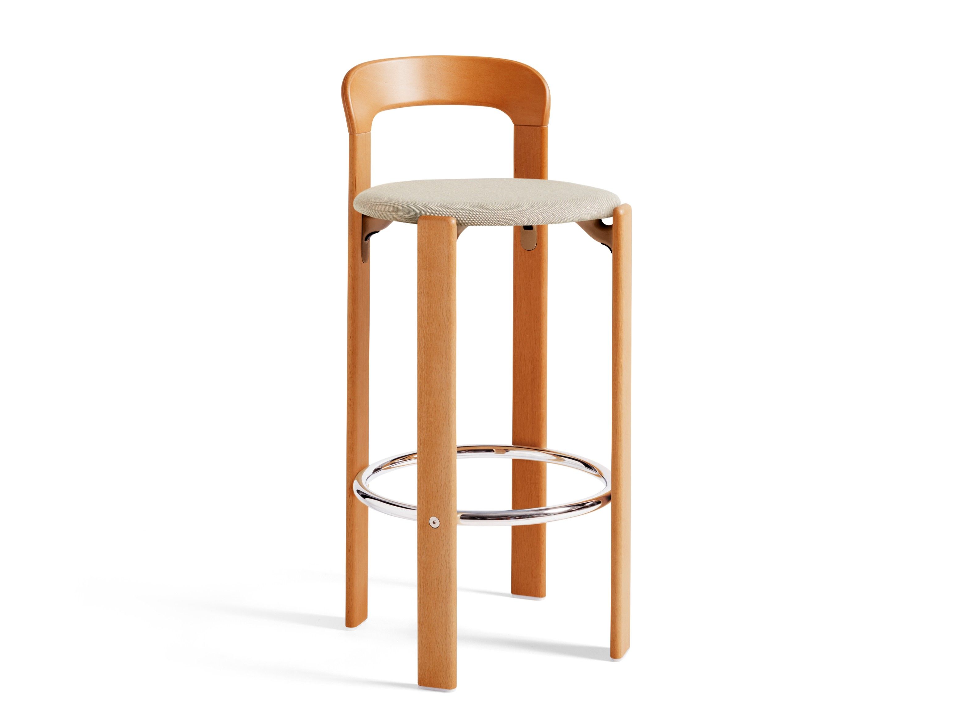 Высокий стул из бука с мягким сиденьем Hay Rey ARCH-00078935